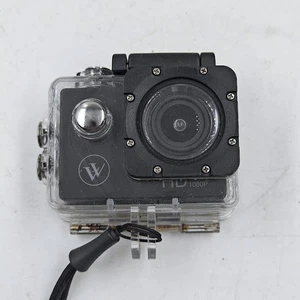 Action Camera HD 1080P - Untested, Signs of Use, Plastic Case - Picture 1 of 9