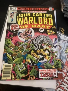 John Carter Warlord of Mars #1, 1st Marvel Publishing, Key, 1977, Free Shipping - Picture 1 of 4