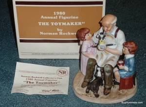 1980 Norman Rockwell "The Toymaker" Figurine With Original Box - CHRISTMAS GIFT! - Picture 1 of 8