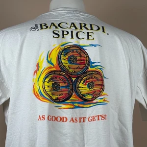 Bacardi Rum T-Shirt XL Spice Promo As Good As It Gets Barrel - Picture 1 of 7