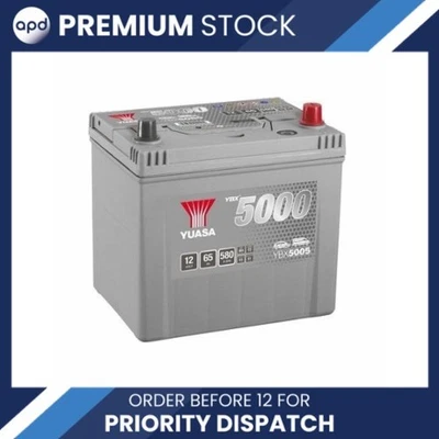 Yuasa Car Battery YBX5005 for MITSUBISHI SHOGUN PININ I H6W H7W 1999 to 06/2007 - Image 1 of 4