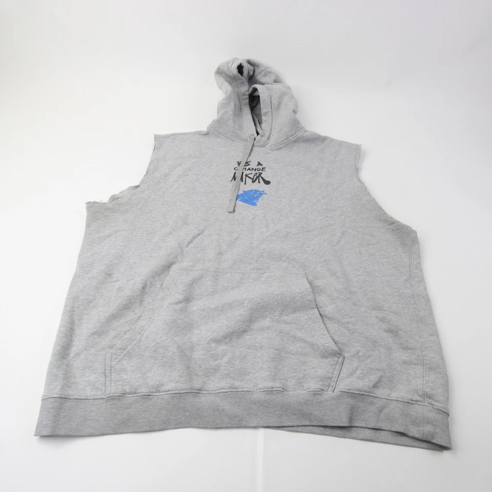 Carolina Panthers Nike Sweatshirt Men's Light Gray Used - Image 1 of 1