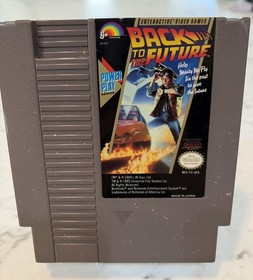 Back to the Future Nintendo NES Game Tested Working PAINT DROPS ON FRONT OF GAME