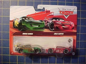 DISNEY PIXAR CARS CONRAD CAMBER & JONAS CARVERS! NEXT GEN RACERS 2 CAR SET!  NIP - Picture 1 of 4