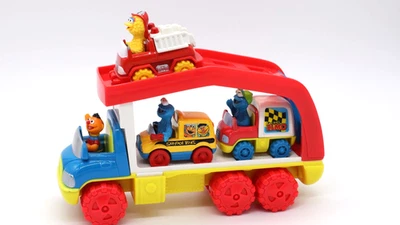 Tyco Matchbox Улица Сезам 1997 Литой Автомобиль Перевозчик - Изображение 1 из 4