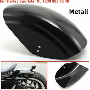 Metall Hinten Kotflügel Fender Heckfender Für Harley Sportster 883 1200 Schwarz - Picture 1 of 11