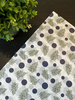 MIDNIGHT FLURRY Design Print Tissue Paper Sheets Choose Size & Package Amount - Image 1 of 4