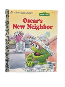 Vintage A Little Golden Book 1992 Sesame Street Oscar’s New Neighbor HC 109-70 - Picture 1 of 10