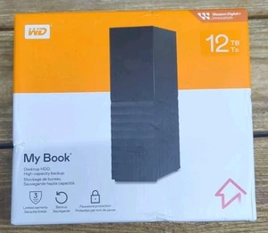 WD My Book 12TB Desktop External Hard Drive - WDBBGB0120HBK-Newm - Brand New - Afbeelding 1 van 15