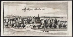 Schloss Stillhorn Insel Wilhelmsburg Hamburg Kupferstich Merian 1650 - Picture 1 of 1
