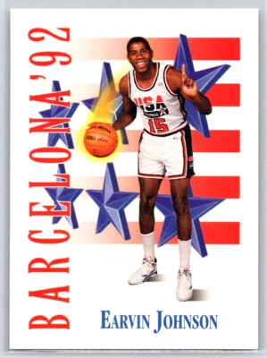 1991-92 SkyBox Earvin Johnson #533 USA - Image 1 of 2