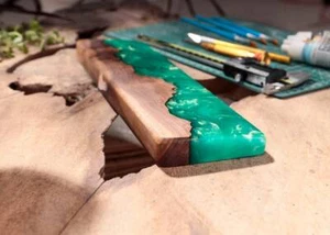 Resin Wrist Rest, Wood Wrist Rest For Mechanical Keyboard - Picture 1 of 10