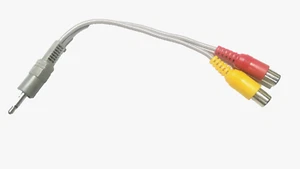 Adaptador en Y de 1/8"" enchufe a 2) conectores RCA extremos moldeados 4K1-400Y 2 piezas - Imagen 1 de 1
