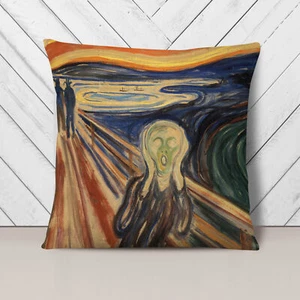 Plump Kissen Edvard Munch The Scream Dekokissenhülle Bezug gefüllt - Bild 1 von 13