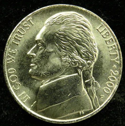 2000 P Uncirculated Jefferson Nickel BU (C05) Cover