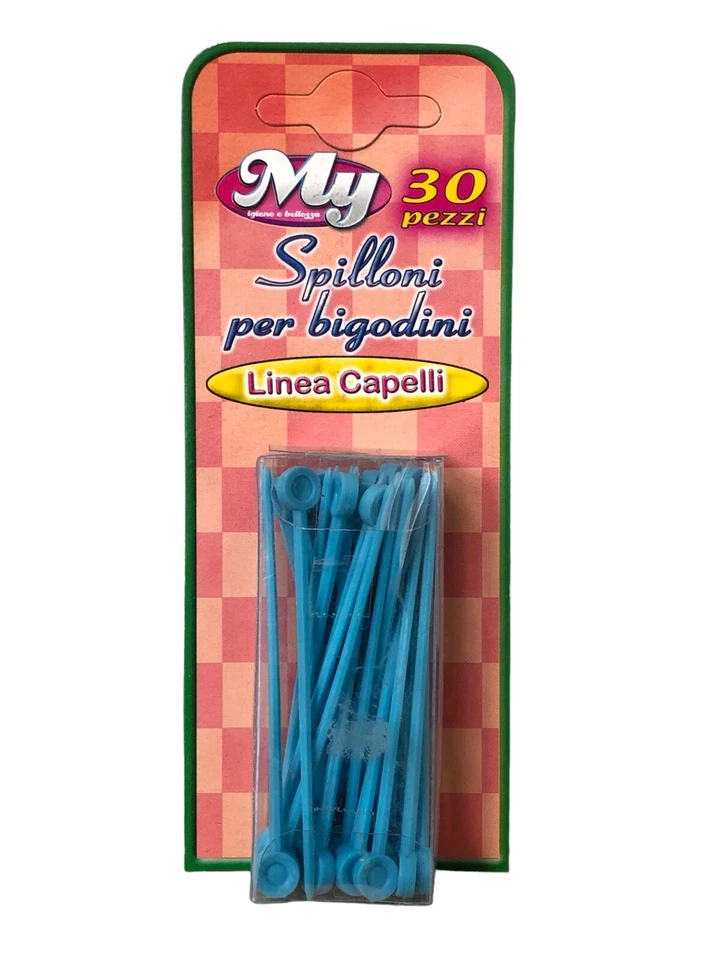 LA BRIANTINA SPILLONI PER FISSAGGIO BIGODINI 3 CONFEZIONI DA 30 TOTALE 90 SPILLE PER CAPELLI