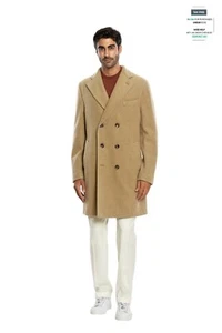 $2200 BOGLIOLI MILANO Double Breaested Camel Coat Casentino Wool 44 US / 54 EU - Picture 1 of 6