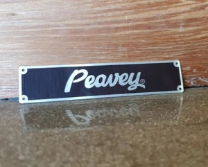 Peavey OEM Classic metal logo tweed vintage style USA brown - Picture 1 of 2