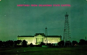 Saludos de postal desde torres petroleras del Capitolio del Estado de Oklahoma - Imagen 1 de 2
