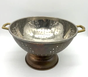 Manici vintage colino rame colander manici in ottone made in Korea diapositiva 8,75 - Foto 1 di 9