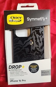 OtterBox Symmetry Series + for iPhone 14 Pro - Rebel Black.  - Picture 1 of 2