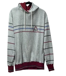 Wilson Felpa con Cappuccio Grigio E Marrone Uomo Taglia L Pullover - Foto 1 di 6