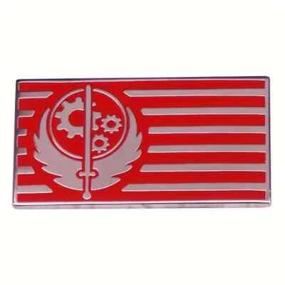 Fallout Brotherhood of Steel Enamel Pin Flag Hat Backpack Badge Brooch Lapel - Image 1 of 2