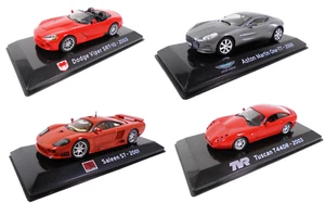 Set 4 modellini auto 1:43 Saleen Aston Martin Viper TVR Supercar pressofuso IXO SL50 - Foto 1 di 3