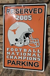 Blechschild Longhorns Reserved 2005 Texas Football National Champion Sport Fan - Bild 1 von 9