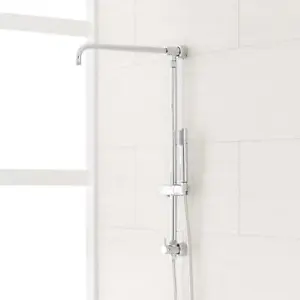Signature Hardware Hawick Shower System Riser, Chrome - Picture 1 of 1