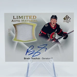Brady Tkachuk Limited Auto Material /50 💎 2021-22 SP Authentic Patch Auto - Picture 1 of 7