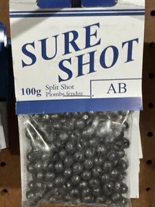 Sure Shot Lead Split Shot, Size - AB, XL 100g / 3.527 Ounce Bag - Picture 1 of 2