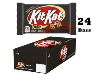 KIT KAT Dark Chocolate Candy Bar Wafer, 1.5 oz (24 Count) - Picture 1 of 3