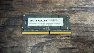 Computadora portátil A-Tech 16 GB DDR4 2133 MHz SODIMM PC4-17000 (PC4-2133P) 2Rx8 sin ECC RAM - Imagen 1 de 2