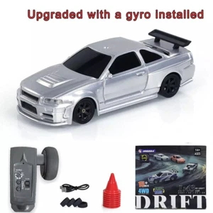 1:43 Ready to Run Race Car Gyro Drift Car 4WD Traffic Cones Mini Toys - Picture 1 of 10