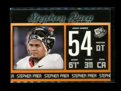 2011 PRESS PASS College Football Trading Card #34 STEPHEN PAEA Beavers Bears - Image 1 of 2