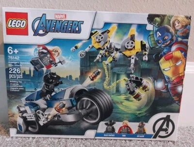 New! Lego Marvel Avengers #76142 Avengers Speeder Bike Attack - Image 1 of 4