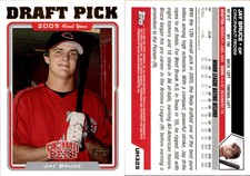Jay Bruce 2005 Topps Updates & Highlights #UH325 RC Card Cincinnati Reds