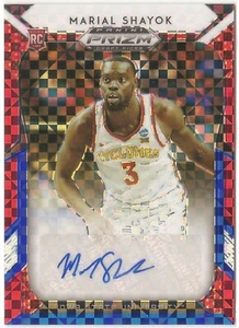 2019-20 Prizm Draft Picks Marial Shayok #54 RWB Auto RC 43/99 Philadelphia 76ers - Picture 1 of 2