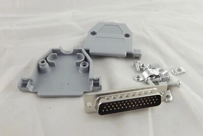 10pcs  3 Rows D-SUB Connector Grey Plastic Hood Cover Backshell DB44 Male 44 Pin - Image 1 of 4