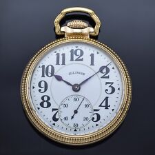 Antique Illinois Watch Co. Bunn Special 21 Jewels Model 14 Size 16s Pocket Watch