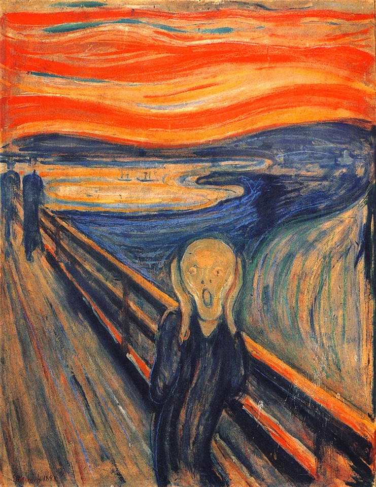 EDVARD MUNCH THE SCREAM EXPRESSIONISM ART GICLEE PRINT FINECANVAS - Image 1 of 1