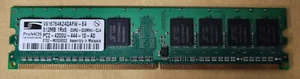 PROMOS V916764K24QAFW-E4 512MB DDR2 PC2-4200U 533MHZ-CL4 DIMM 240-PIN RAM MEMORY - Picture 1 of 1