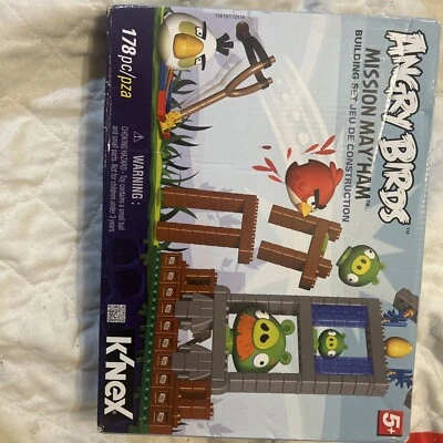 K'NEX: Angry Birds Mission May'Ham 176 件全新盒装 — 第 1/4 张图片