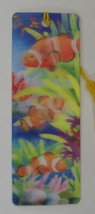 Ttop Clown fish LENTICULAR BOOKMARK 3d - Picture 1 of 3