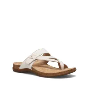 Taos Women’s White Perfect Sandals Size 10 Strappy Slip on - Picture 1 of 4