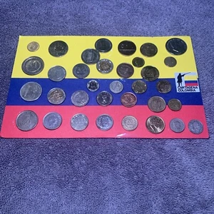 Lote 34 Monedas - Colección Cartagena Colombia Varios Años y Denominaciones - Imagen 1 de 15