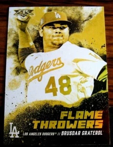 2021 TOPPS FIRE #FT-15 BRUSDAR GRATEROL FLAME THROWERS GOLD MINTED SP PARALLEL - Picture 1 of 1