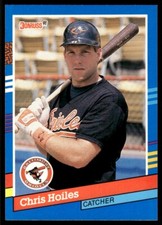 1991 Donruss Baseball Card Chris Hoiles Baltimore Orioles #358
