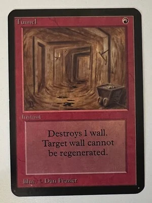 Magic the Gathering MTG Alpha Tunnel NM  (Beta Bob) - Image 1 of 2